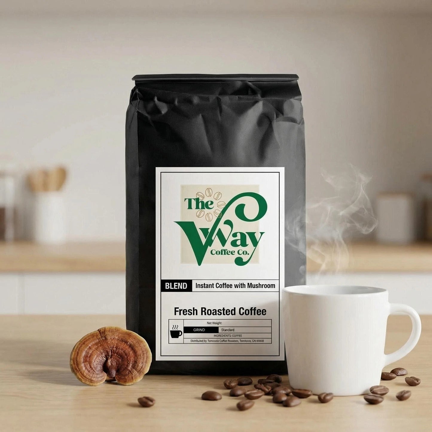 Coffee with Mushrooms Medium Roast